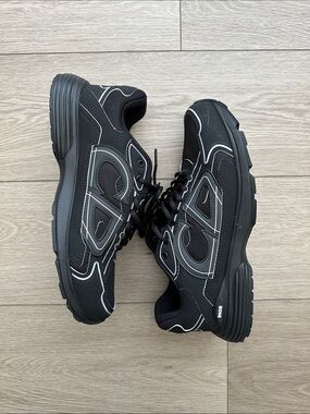 Dior Black Mesh & Reflective Trim Sneakers